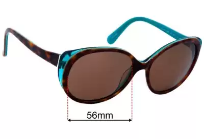 Kate Spade Finola/P/S Replacement Lenses 56mm wide 