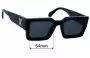 Sunglass Fix Replacement Lenses for Louis Vuitton  Z1579W - 54mm Wide 