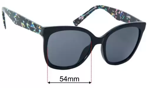 Marc by Marc Jacobs Sun Rx 02 Replacement Lenses 54mm wide 