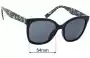 Sunglass Fix Replacement Lenses for Marc by Marc Jacobs Sun Rx 02 - 54mm Wide 