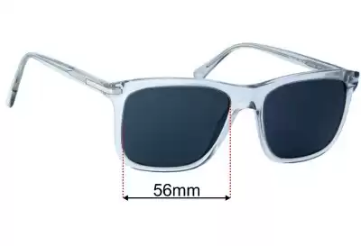 Prada SPR18W Ersatzgläser 56mm wide 