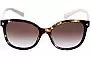 Prada SPR 22Z Replacement Sunglass Lenses 53 mm - Front View  