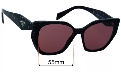 Prada SPR19Z Lentilles de Remplacement 55mm wide 