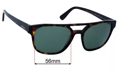 Prada SPR 23V Ersatzlinsen 56mm wide 