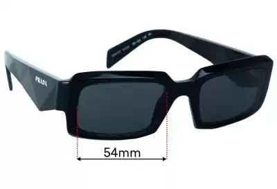 Prada SPR27Z Ersatzgläser 54mm wide 