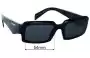 Sunglass Fix Lentes de Repuesto para Prada SPR27Z - 54mm Wide 