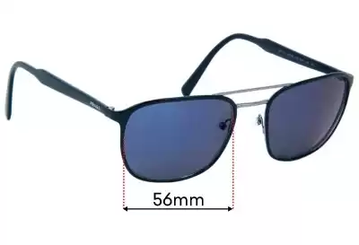 Prada SPR75V Replacement Lenses 56mm wide 