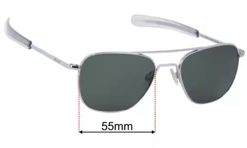 Randolph Engineering AF075  Replacement Lenses 55mm wide 