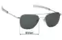 Sunglass Fix Replacement Lenses for Randolph Engineering AF075 - 55mm Wide 