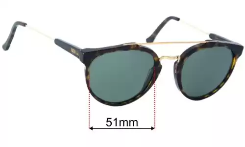 Retro Super Future RT2 Lentilles de Remplacement 51mm wide 