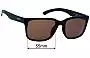 Sunglass Fix Replacement Lenses for Smith Headliner - 55mm Wide 