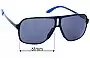 Sunglass Fix Lentes de Repuesto para Carrera 122/S - 61mm Wide 