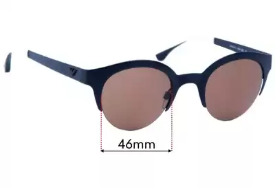 Emporio Armani EA2013 Replacement Lenses 46mm wide 