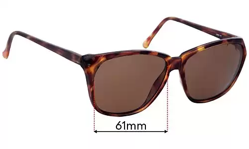 Oroton  0965 Replacement Lenses 61mm wide 