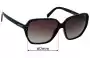 Sunglass Fix Ersatzgläser für Prada SPR16M - 60mm Wide 