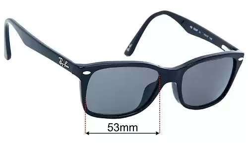 Ray-Ban RB5228-F (Low Bridge Fit) Lentilles de Remplacement 53mm wide 