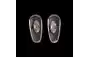 Tear Shaped Clip on Silver (Ray Ban) Nose Pads Front View 