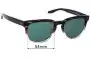Sunglass Fix Replacement Lenses for Barton Perreira Coltrane - 54mm Wide 