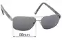Sunglass Fix Verres de Remplacement pour Bill Bass Craig - 58mm Wide 