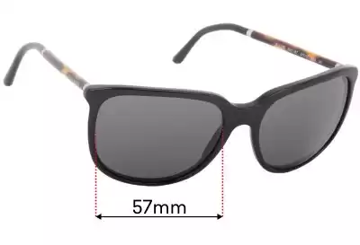 Burberry B 4139 Replacement Lenses 57mm wide 
