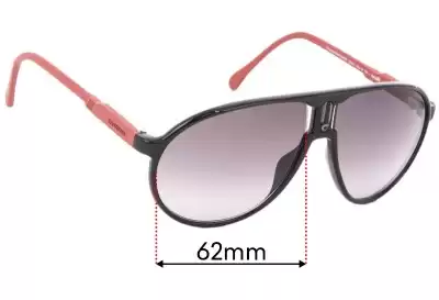 Carrera Champion/Rubber Replacement Lenses 62mm wide 