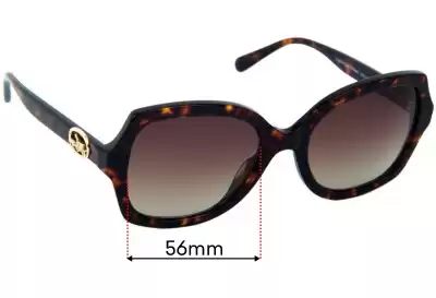 Coach HC8295 Replacement Lenses 56mm wide 