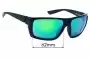 Sunglass Fix Ersatzgläser für Costa Del Mar Hamlin - 62mm Wide 