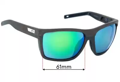 Costa Del Mar Pargo Replacement Lenses 61mm wide 