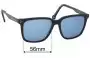 Sunglass Fix Replacement Lenses for Deus Ex Machina DEUS Sun Rx 2 - 56mm Wide 