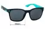 Sunglass Fix Verres de Remplacement pour Dragon Liege DR511S - 55mm Wide 