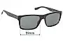 Sunglass Fix Verres de Remplacement pour Hugo Boss 0509/S - 59mm Wide 