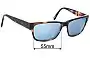 Sunglass Fix Replacement Lenses for Jaguar Mod 37150 - 58mm Wide 