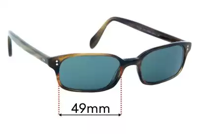 Oliver Peoples OV5226 James Replacement Lenses 49mm wide 