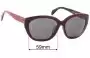 Sunglass Fix Verres de Remplacement pour Prada SPR16X-F - 59mm Wide 