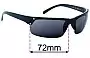 Sunglass Fix Ersatzgläser für Prada SPS02F - 72mm Wide 