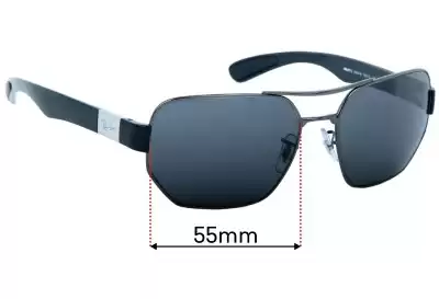 Ray-Ban RB3672 Ersatzgläser 60mm wide 