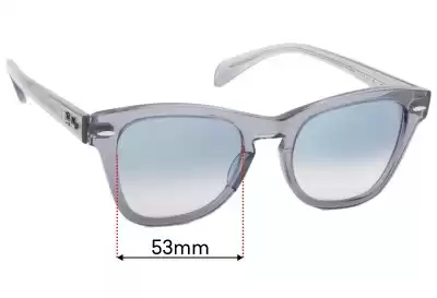 Ray-Ban RB0707S Replacement Lenses 53mm wide 