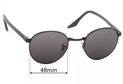 Ray-Ban RB3691 Replacement Lenses 48mm wide 