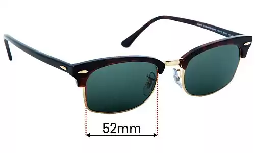Ray Ban RB3916 Clubmaster Square Replacement Lenses 52mm wide 