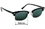Sunglass Fix Replacement Lenses for Ray-Ban RB3916 Clubmaster Square - 52mm Wide 