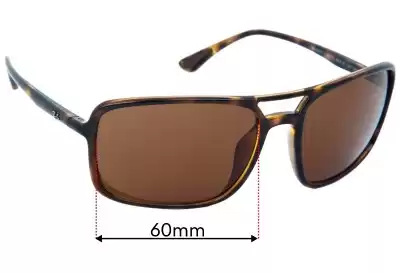 Ray-Ban RB4375 Replacement Lenses 60mm wide 