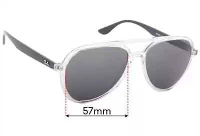 Ray-Ban RB4376 Ersatzgläser 57mm wide 