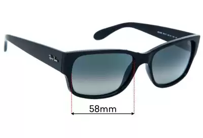 Ray-Ban RB4388 Lentes de Repuesto 58mm wide 