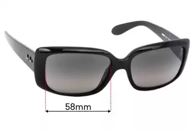 Ray-Ban RB4389 Replacement Lenses 58mm wide 