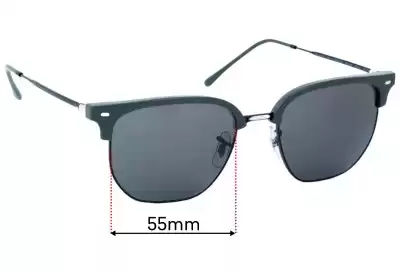 Ray-Ban RB4416-F New Clubmaster Lentes de Repuesto 55mm wide 