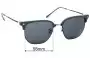 Sunglass Fix Replacement Lenses for Ray-Ban RB4416-F New Clubmaster - 55mm Wide 