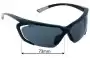 Sunglass Fix Replacement Lenses for Specialized Tarzo - 73mm Wide 
