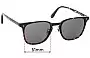 Sunglass Fix Replacement Lenses for Toms  Emerson - 51mm Wide 