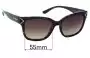 Sunglass Fix Replacement Lenses for Tory Burch TY9050 - 55mm Wide 
