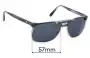 Sunglass Fix Replacement Lenses for Yves Saint Laurent Adonis - 57mm Wide 